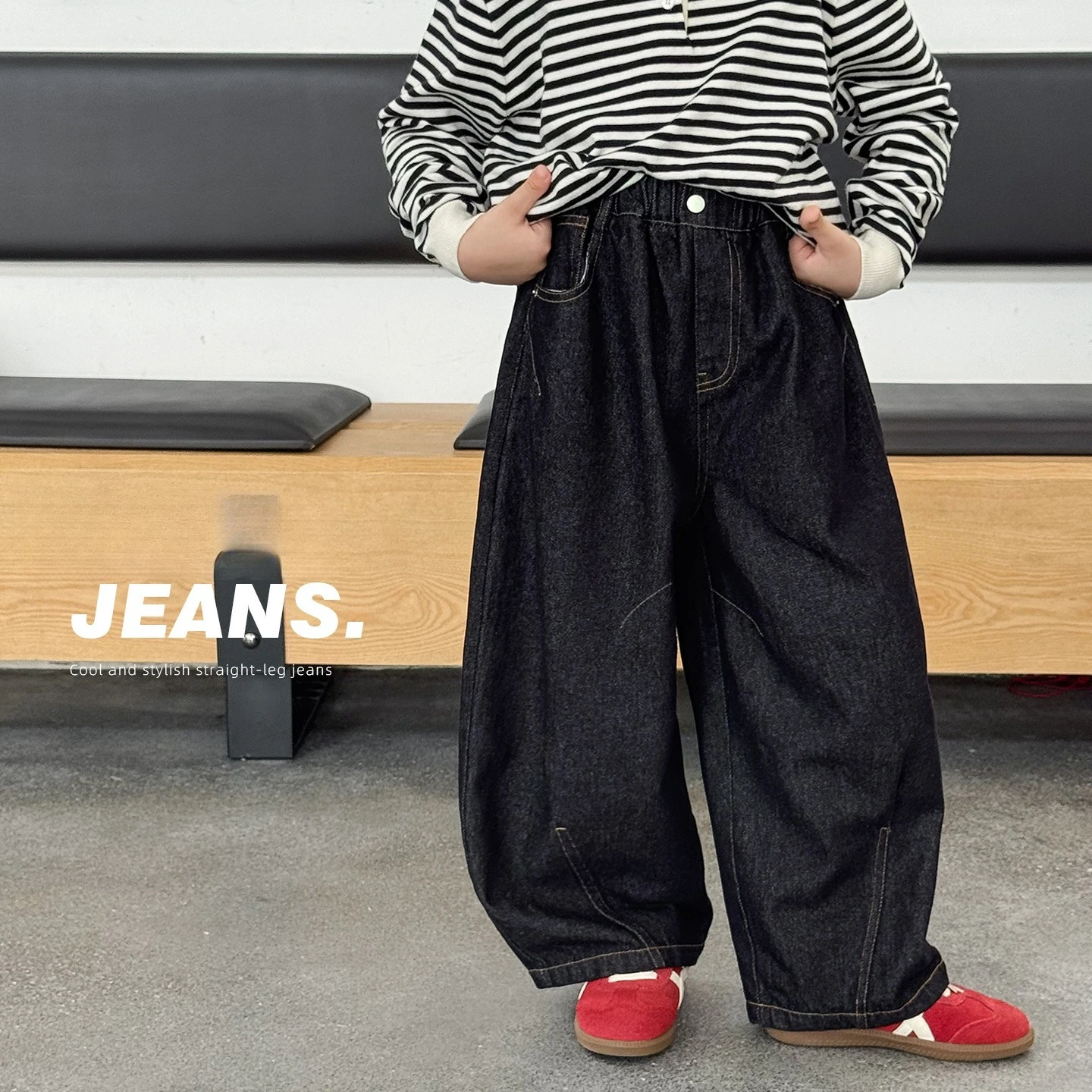 Boys Pants 2026 Autumn and Winter New Children's Wear Korean Style Boys and Girls Foreign Style Casual Cool Beat Jeans