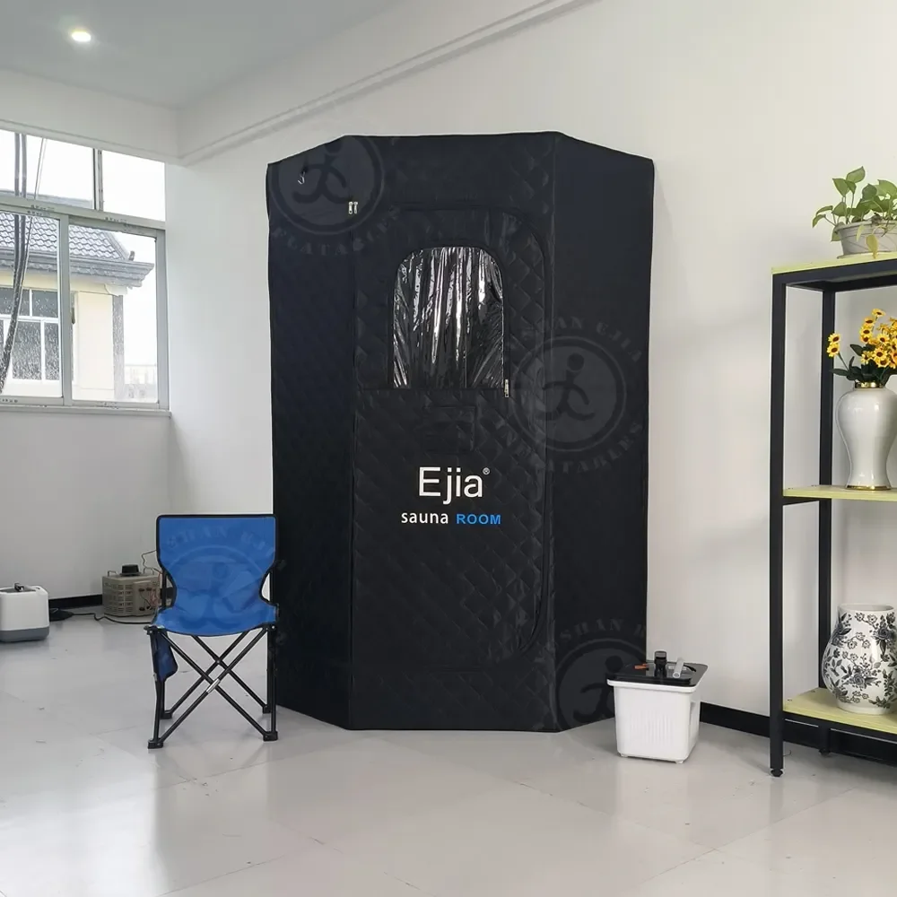 Outdoor 210D 300D Oxford Automatic Pop up Sauna Tent Ice Fishing Camping Steam House Portable Sauna Tent With Heat Stove