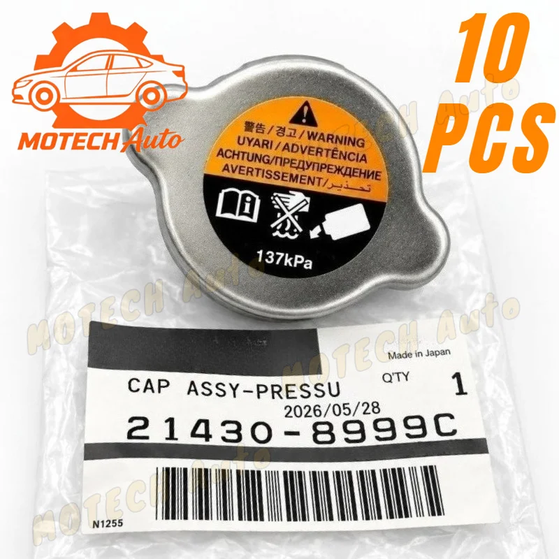 10PCS Pressure Radiator Cap 137 kPa 21430-8999C 214308999C for Nissan Altima Versa Maxima GTR Infiniti EX35 G25 Q50