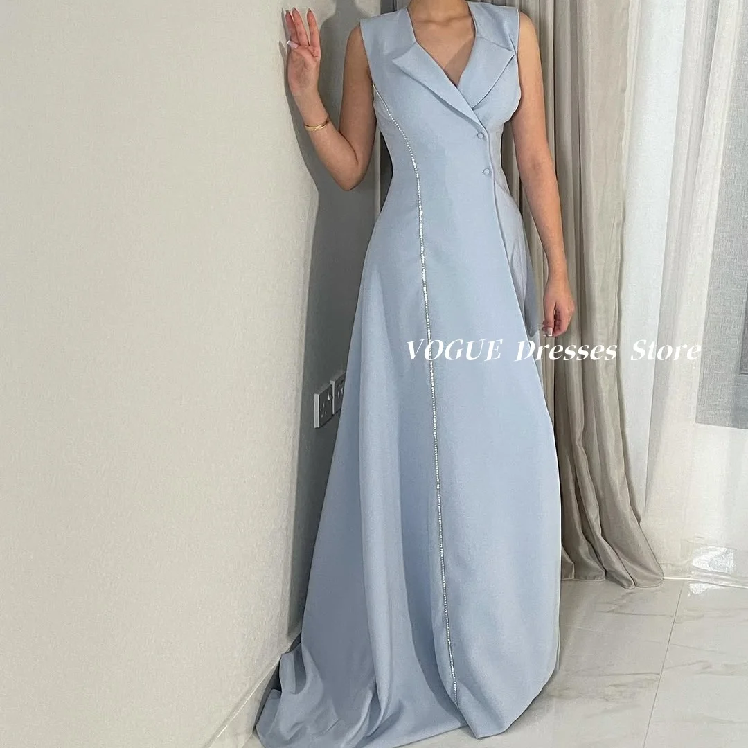 

Saudi Arabia Women Evening Dresses Light Blue Satin Mermaid Dubai Women Prom Party Dresses Formal Dress فساتين سهرة Customized