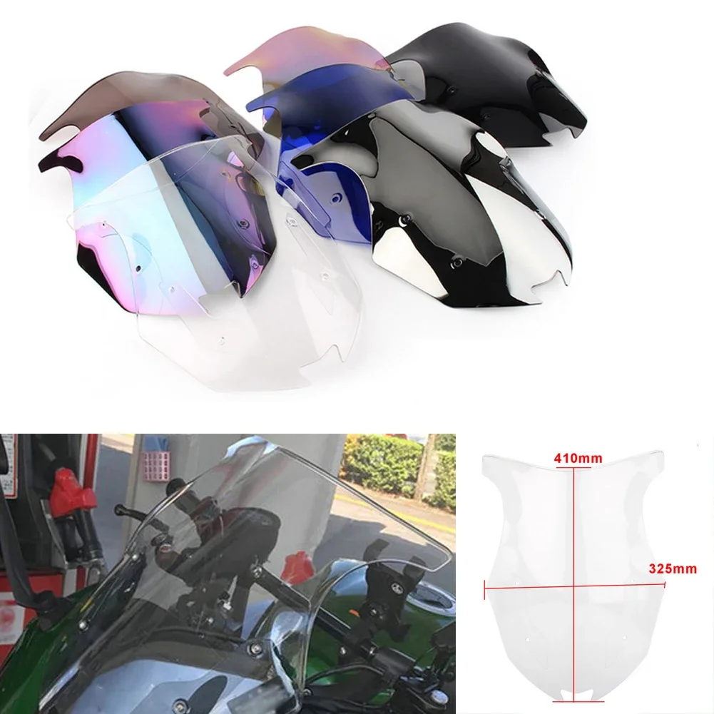 Motorcycle screen Double Bubble Windshield Deflector Protector WindScreen For Kawasaki Ninja 1000SX Z1000SX Z 1000 SX 2017 -2019