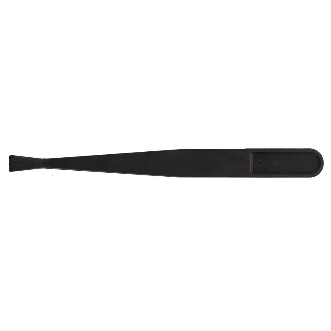 Manual Tool Black Plastic Flat Tip Anti-static Tweezers