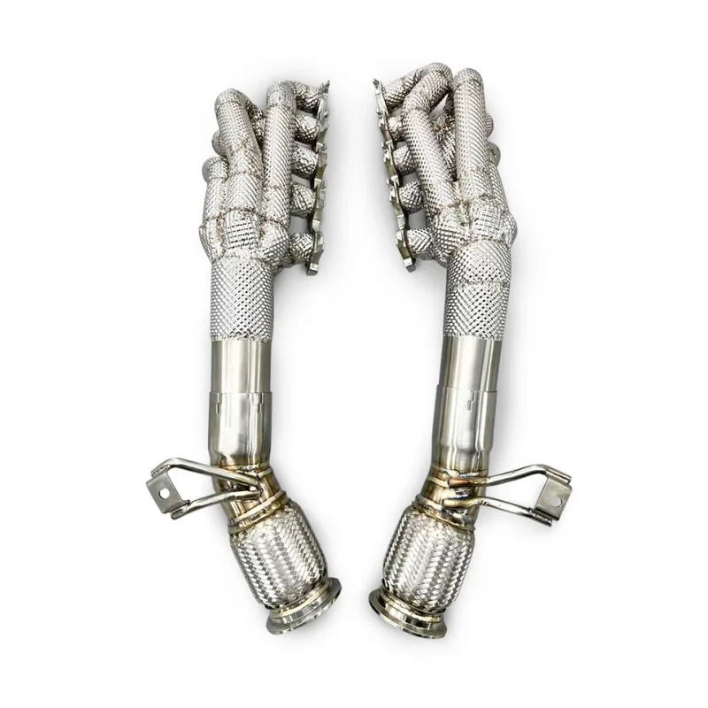 Suitable thermal downpipe exhaust manifold Huracan LP580/LP610 5.2L 2014 car with flow exhaust