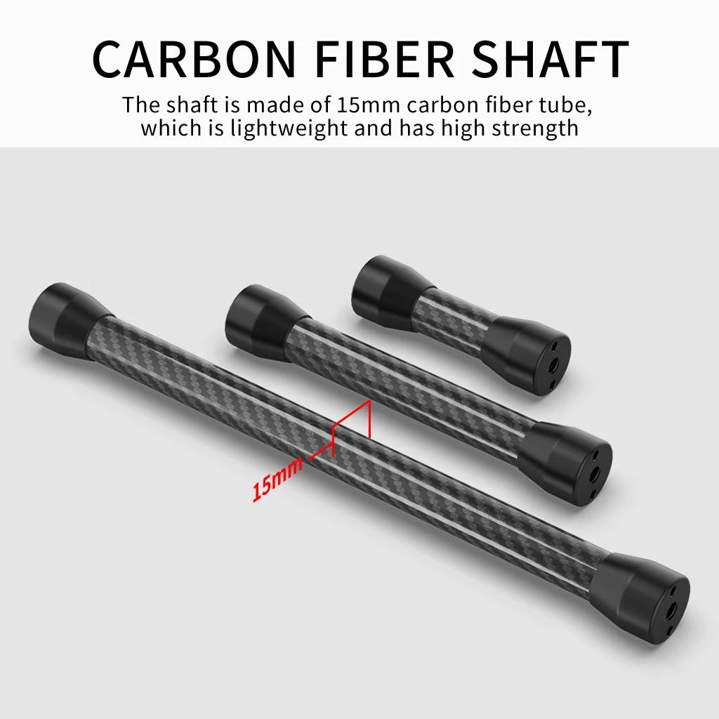 Dia 15mm Carbon Fiber Extension Pole Selfie Stick Rod Helmet Extend Arm Monopod Tripod Mount for Gopro 13 Insta360 osmo Action view 5