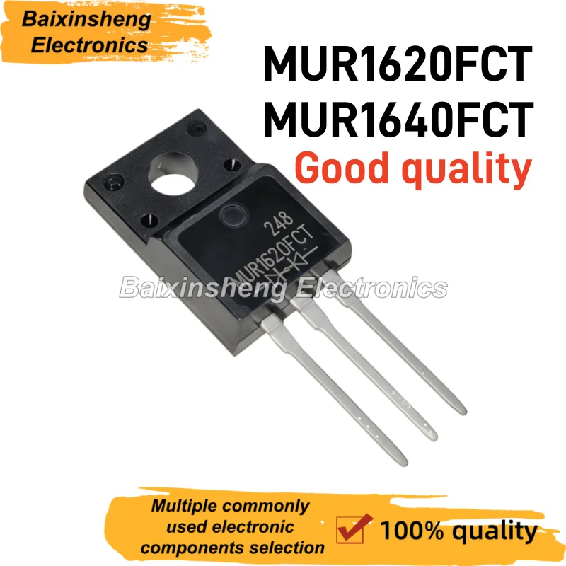 MUR1620FCT MUR1640FCT TO-220F 16A 200V 400V 10PCS NEW Fast recovery rectifier diode
