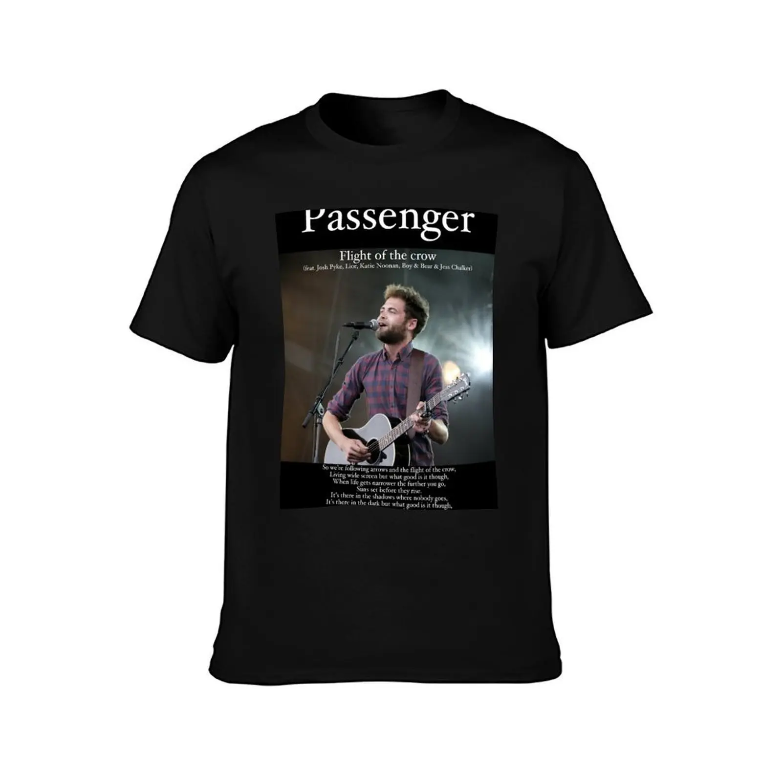 Passenger T-Shirt, Summer Casual Cotton Tee, Oversized Streetwear Tops, Vintage Graphic Print, Loose Fit Short Sleeve