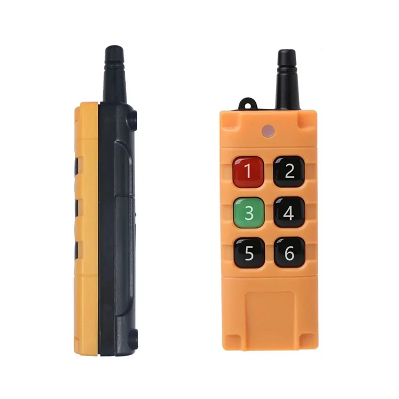 

SQPP-2X Высокомощный водонепроницаемый промышленный беспроводной пульт дистанционного управления EV1527 чип ASK 2000 м дальнего действия 433 МГц 6 кнопок