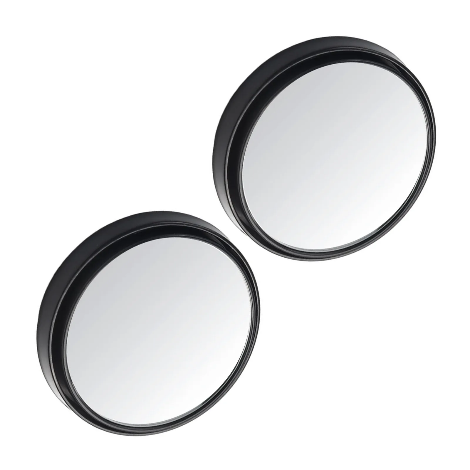 For Parking Assistance Wide Angle Round Mirrors Rotating Car Mirror Large Field Of View 360-degree Rotating Silver Side