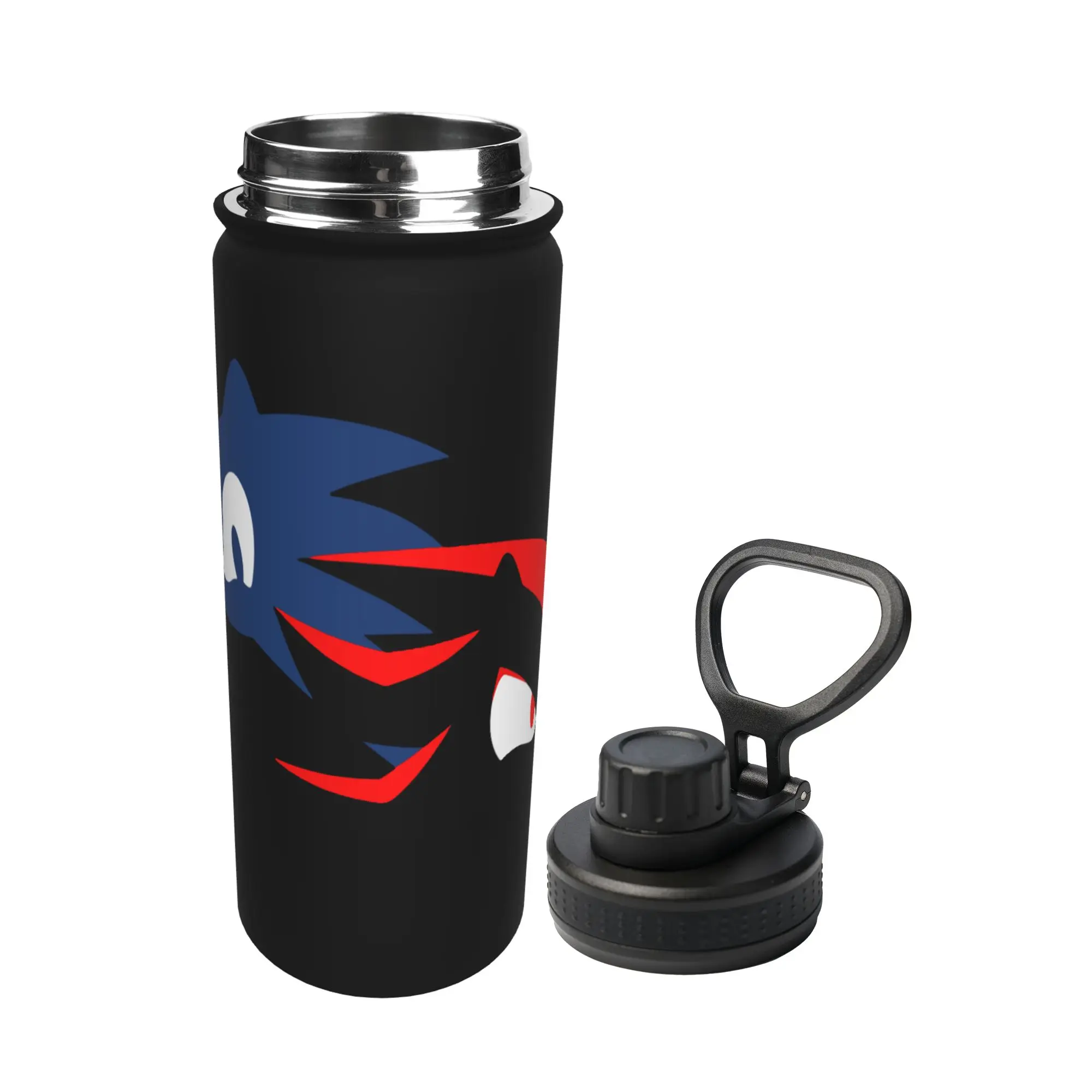 Shadow The Hedgehogs 18OZ Sports Insulated Kettle Thermal Cup Stainless Steel Double Wall Mugs Water Bottle