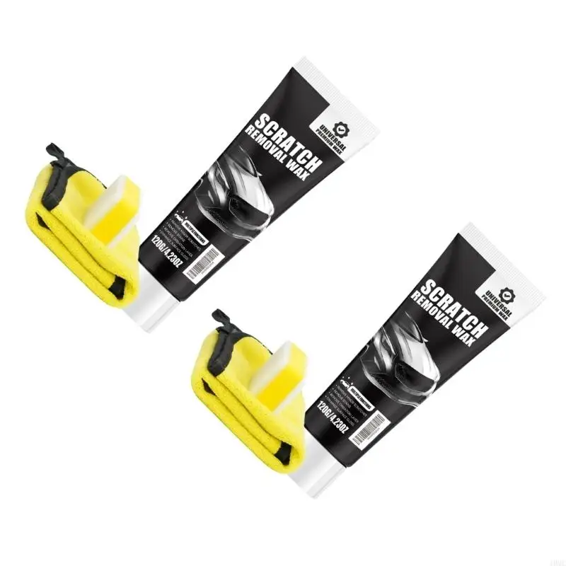 Auto Paint Scratch Remover Set Includes Sponge And Microfiber Towel For Glossy Finish J0MC
