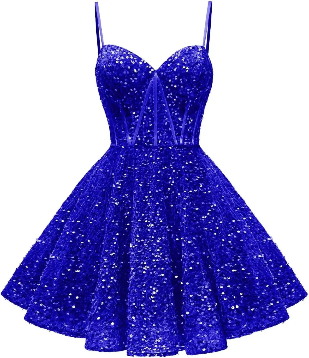 

Spaghetti Straps Sequin Homecoming Dress Short Prom Gown with Pockets Evening Party Gowns cocktail dress party mini dresses