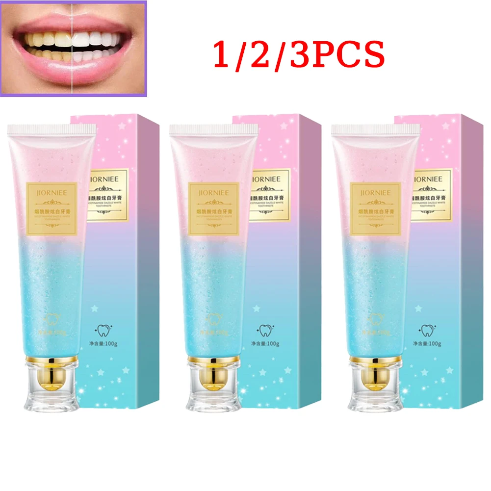 1/2/3pcs Niacinamide Clean Toothpaste Clean Mouth Teeth Removes Odors Anti-Sensitive Fresh Breath Removes Tooth Stains Oral Care
