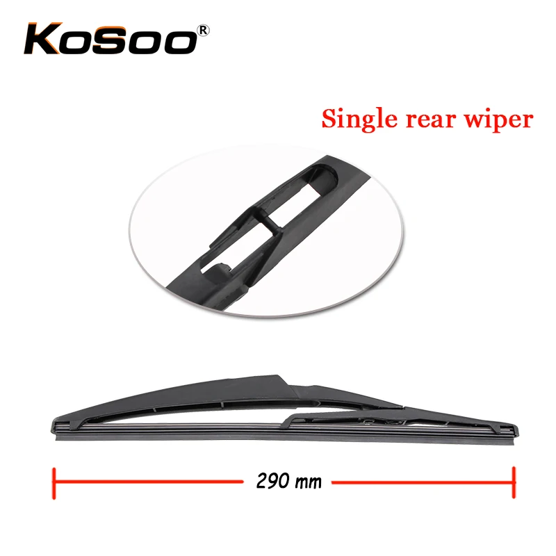 KOSOO Auto Rear Window Windshield Wiper Blades Arm Car Wiper Blade For Dacia Sandero MK2 ,290mm 2012-,Car Accessories Styling