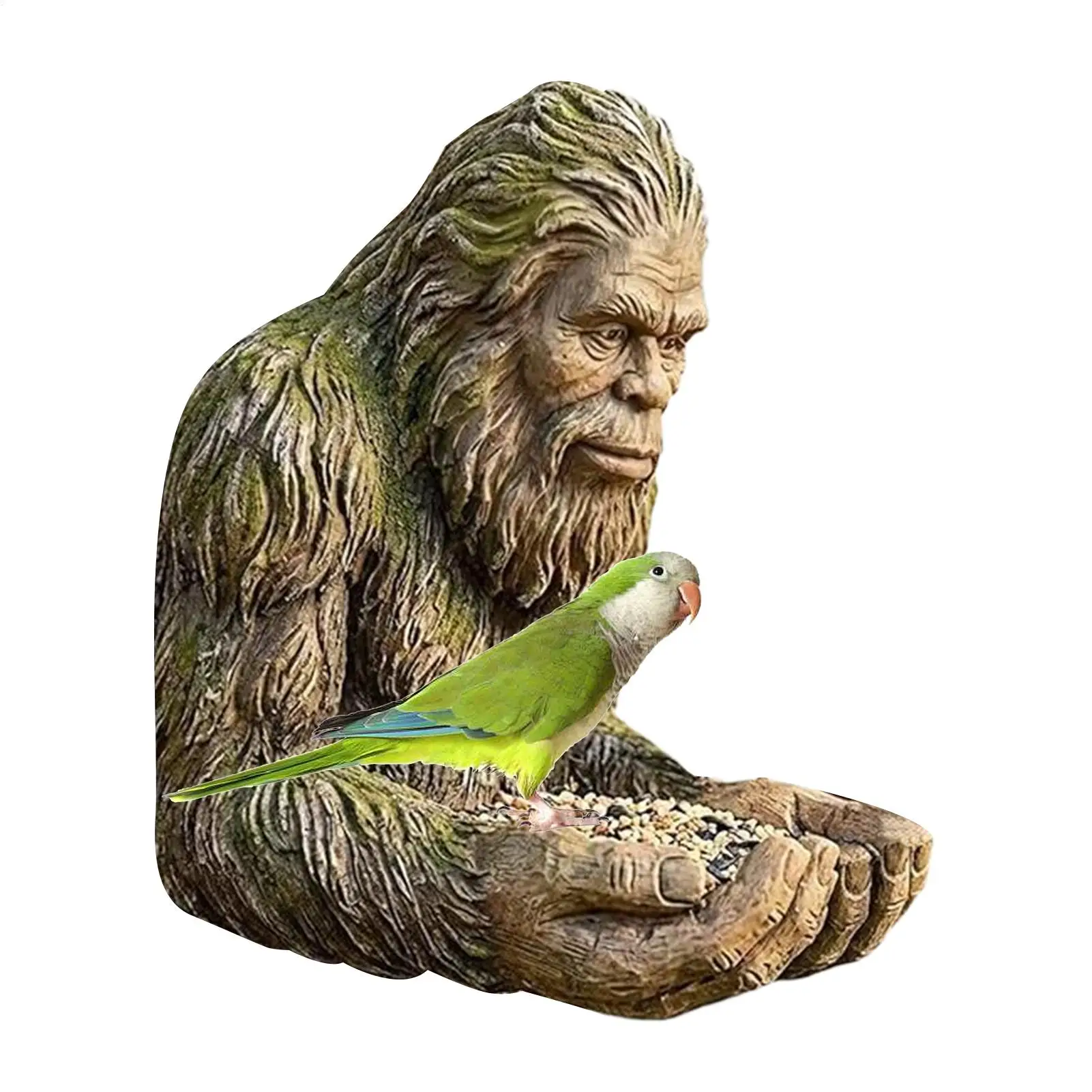 Bird Feeder Sculpture For Garden Big-Foot Birdfeeder Yard Art Decoration Wild Bird Feeding Station For Garden Backyard Patio