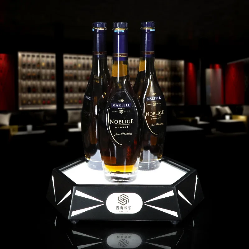 

Bar KTV foreign wine base nightclub party crystal treasure box champagne laser luminous wine stand XO display stand wine set