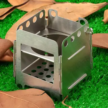 便攜式露營酒精爐 固體酒精燃料折疊爐 戶外迷你酒精烹飪野餐燒烤蠟爐 8 最佳銷售 流浪漢爐灶 - №4