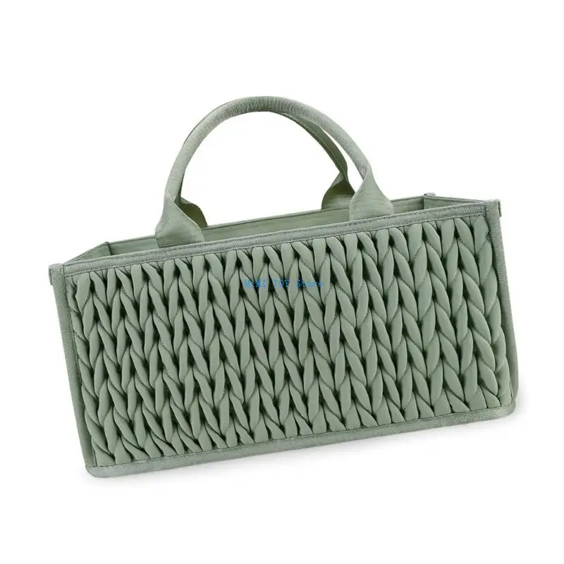 

24BE Essential Diaper and Wipe Holder Case for Organized Parents Nursery Room Baby Essential Storage Bin Organiser Basket