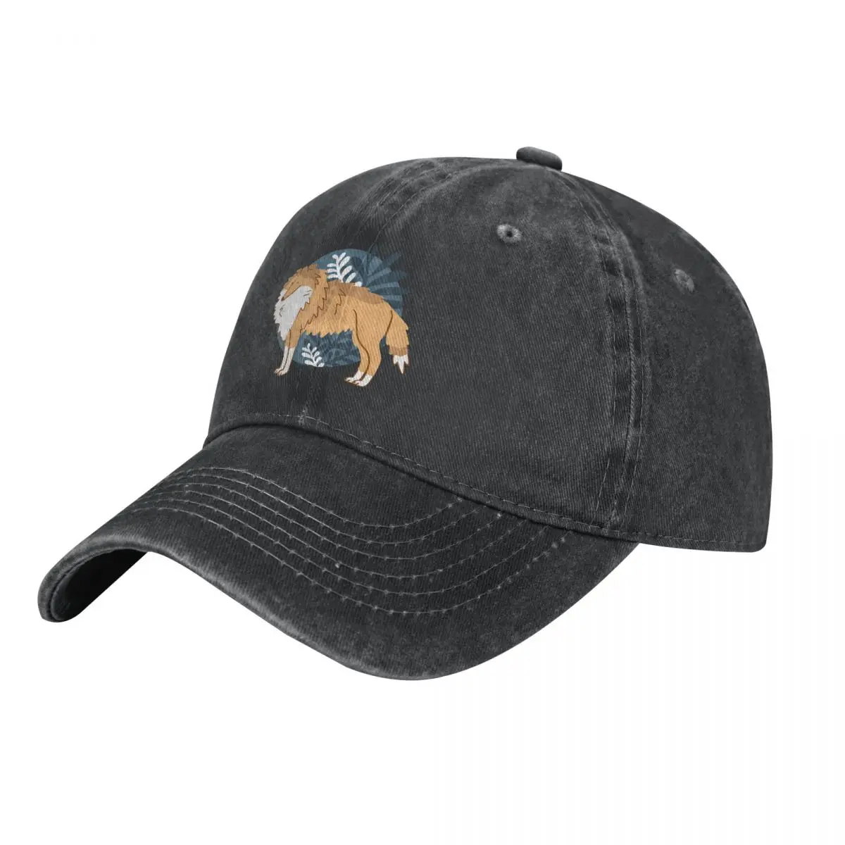 Collie Dog Multicolor Hat Peaked Women's Cap Rough Personalized Visor Protection Hats