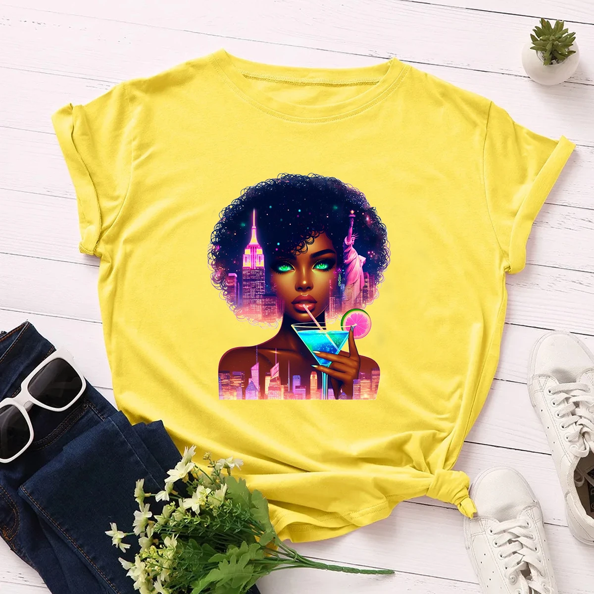 Black Girl Tshirt Black Girl Magic, Black Girl,Black Girl Wine,Black Woman Africa Tshirt Tops Fashion Short Sleeve Female Tshirt