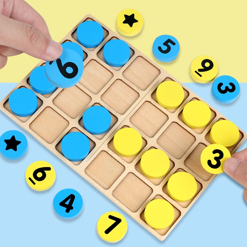 

Детская дошкольная деревянная шахматная настольная игра с сортировкой чисел, развивающая обучающая игрушка для детей, мальчиков и девочек