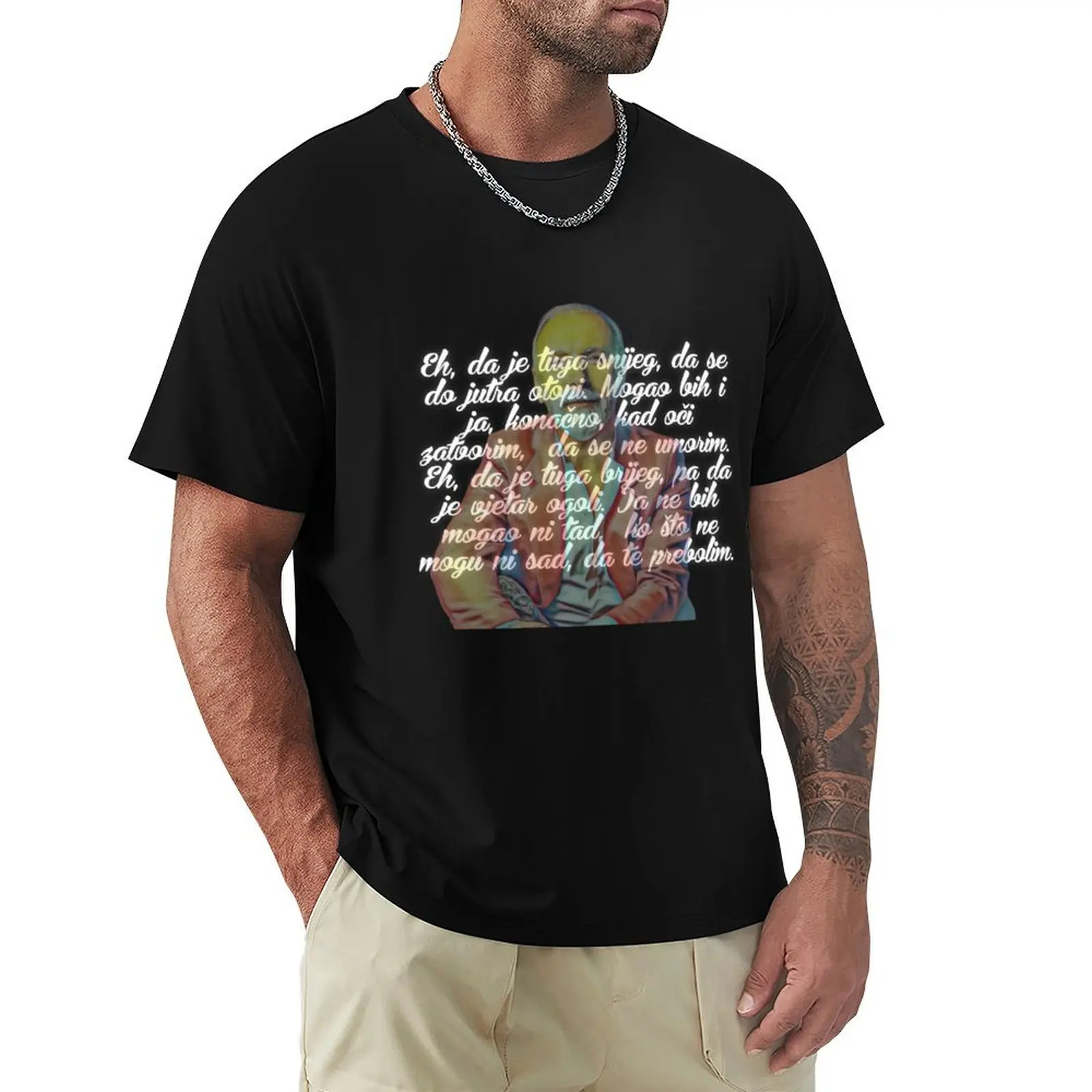 

Dino merlin DA JE TUGA SNIJEG T-Shirt Independence Day Short Sleeve T-Shirt