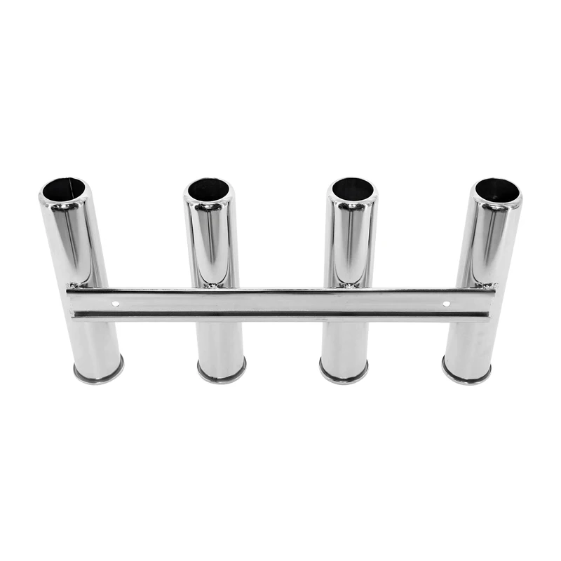 Alastin Stainless Steel 4 Tubes Rod holders Boat Fishing Rod Holder Pole Tube Mount Bracket Marine Accessories