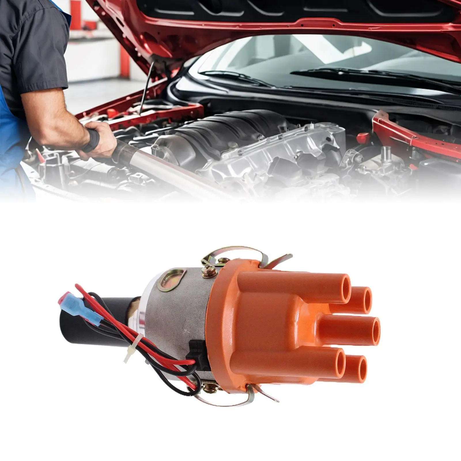 

Distributor with Electronic Ignition Conversion Kit Professional Replacement for Volkswagen Beetle Classic Engine Parts