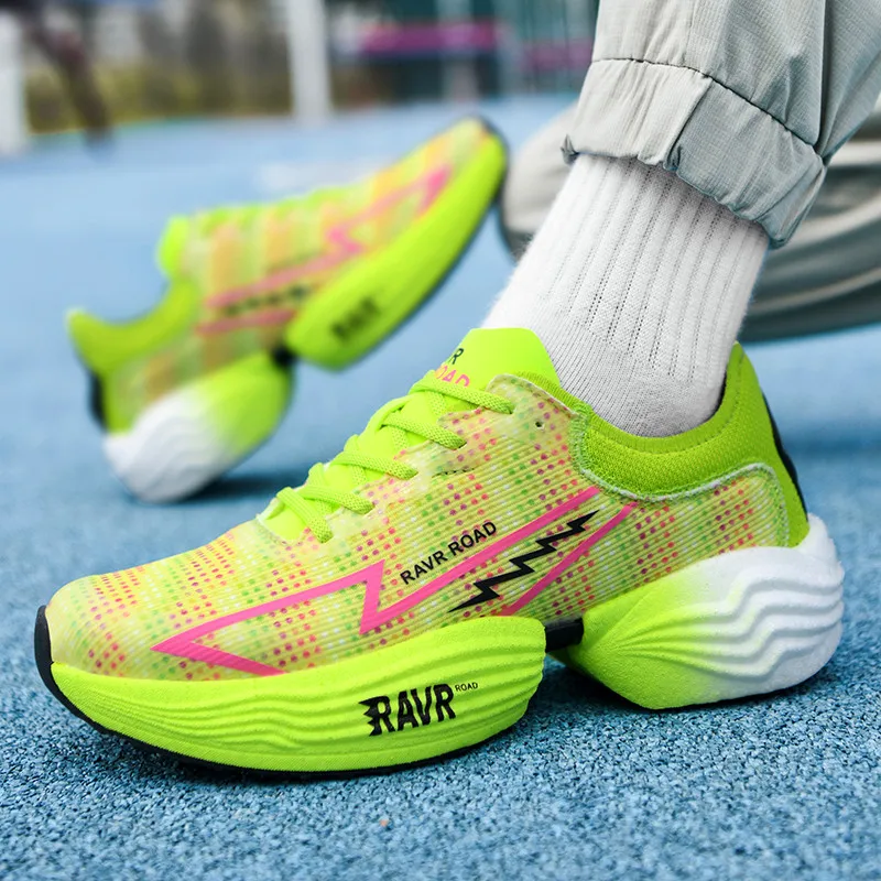 

Men's Shoes Breathable All-match Mesh Shoes Sports Carbon plateShoes Men's All-match Wear-resistant Running Shoes for Men