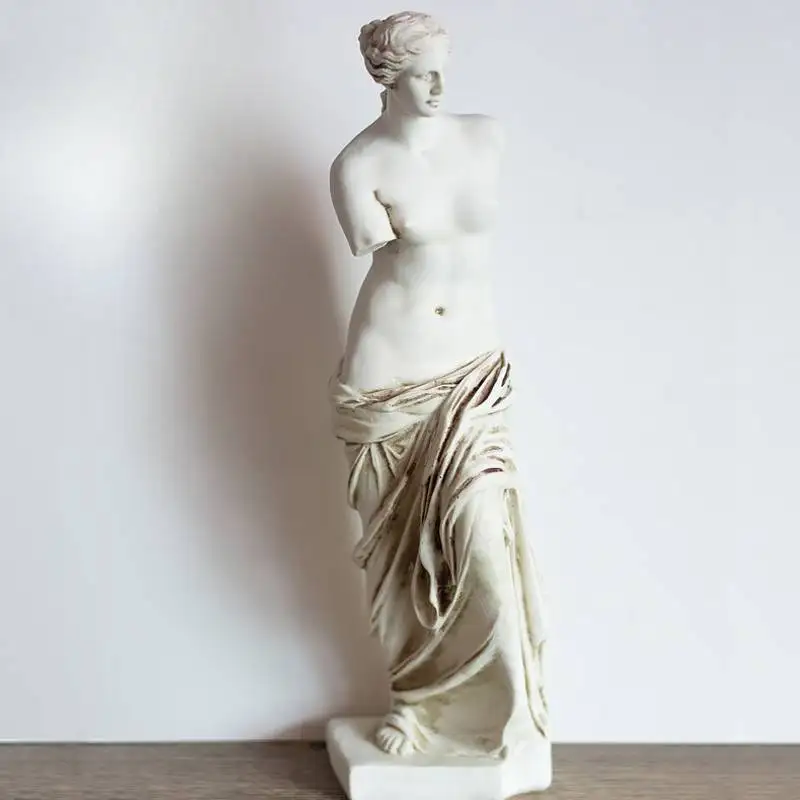 Resin Greek Mythology Figurine Venus De Milo Statue Aphrodite Sculpture Goddess Figurine Articoli Natalizi Home Decorations