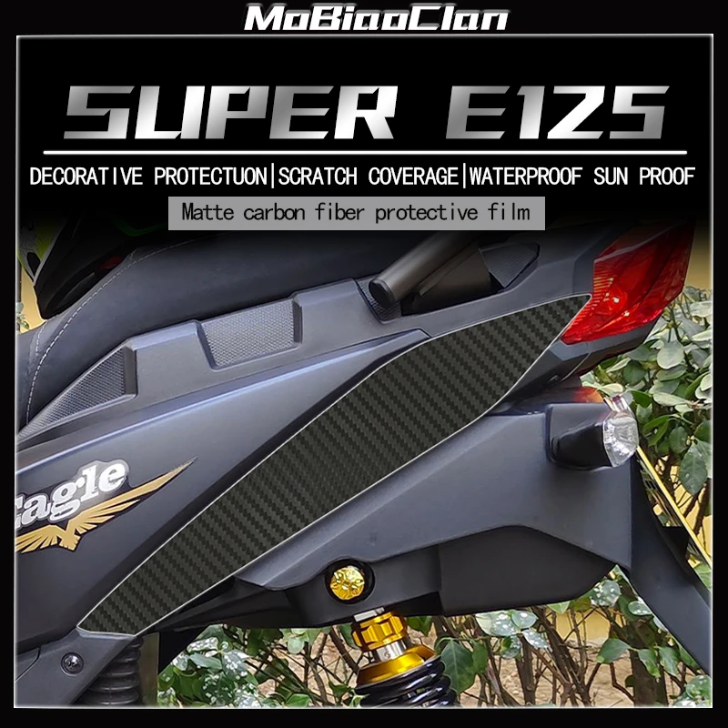 

For Haojue Super Eagle 125 Motorcycle 3D carbon fiber protective sticke all body film modification accessories