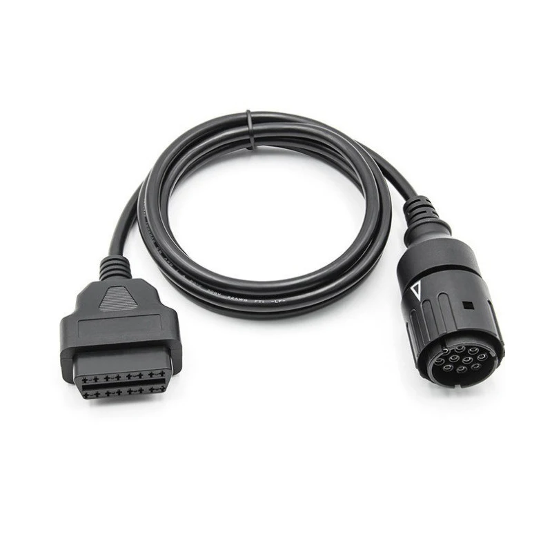For BMW Motorcycles 10 Pin Adapter ICOM-D Cable For BMW 10Pin To 16Pin OBD2 Diagnostic Connector Motobikes OBD 2 Extension Cable