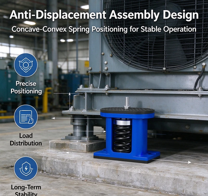 ZTE Style Adjustable Damping Spring Vibration Damper, Anti-Vibration Pad for Chiller & Cooling Tower Equipment