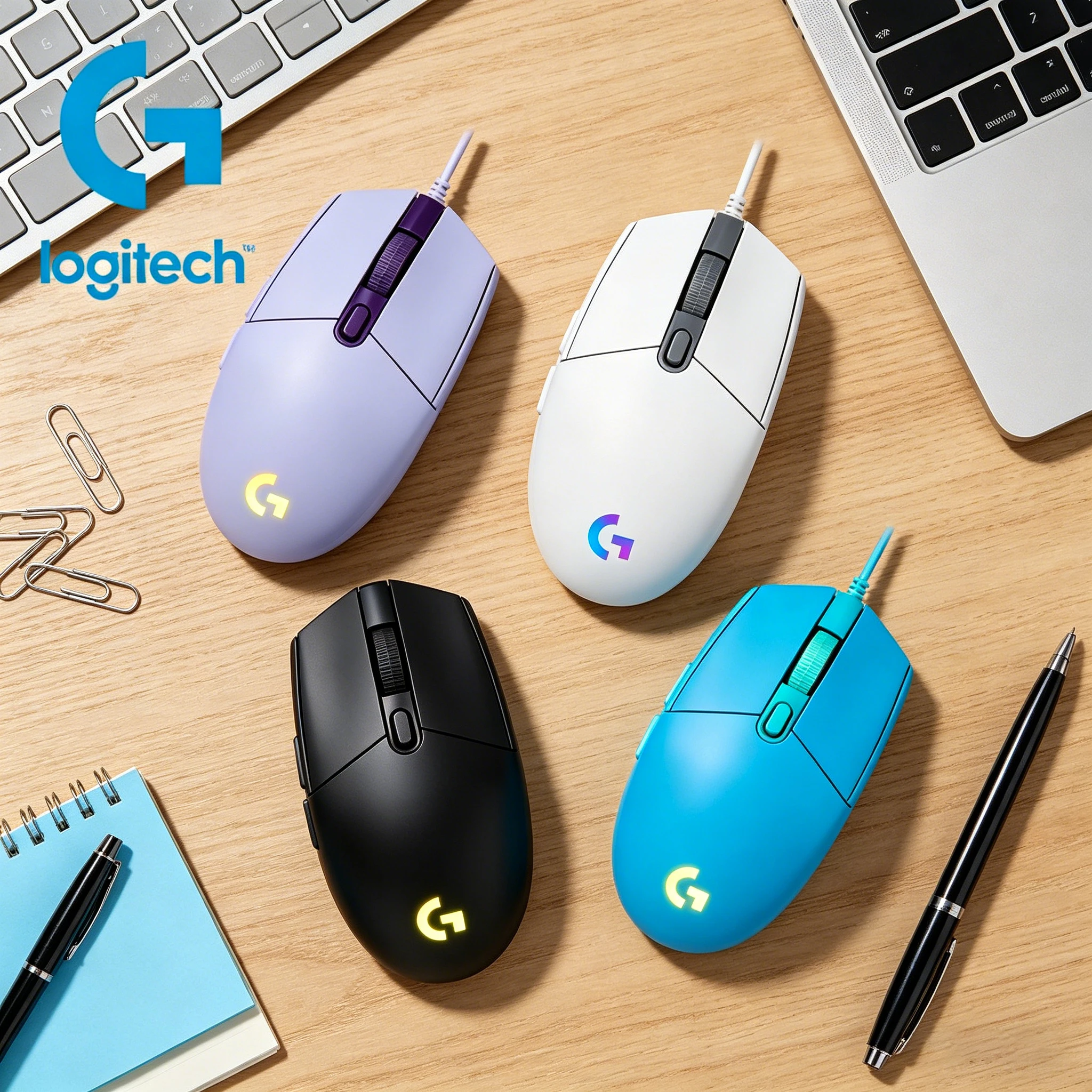 

Logitech G102 second-generation wired gaming mouse, desktop computer, laptop, office game, universal G402/M100R wired mouse
