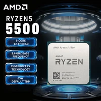 Procesador de CPU AMD Ryzen 5 5500 R5 5500 3,6 GHz, 6 núcleos, 12 hilos, 7NM L3 = 16M, procesador de juegos AMD AM4 para placa base B550M, nuevo