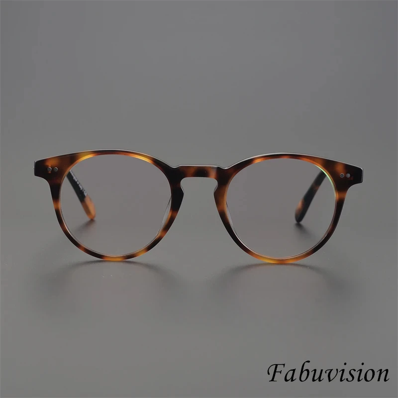 Man glasses frames Male OV5256 Romare Vintage Eyeglass Round Retro Optical Computer Prescription Glasses Frame Fashion Eyewear