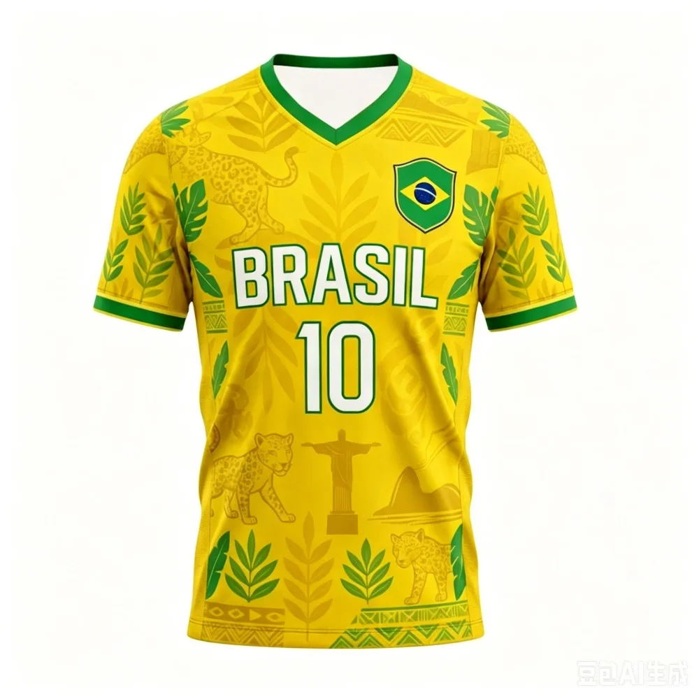 Brazil Soccer Team Sports Jersey T-Shirt