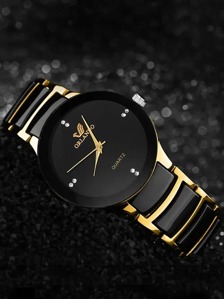 AAABC3 pcs Men's Custom Quartz Watch with Bracelet, Steel Bracelet, Fashion,