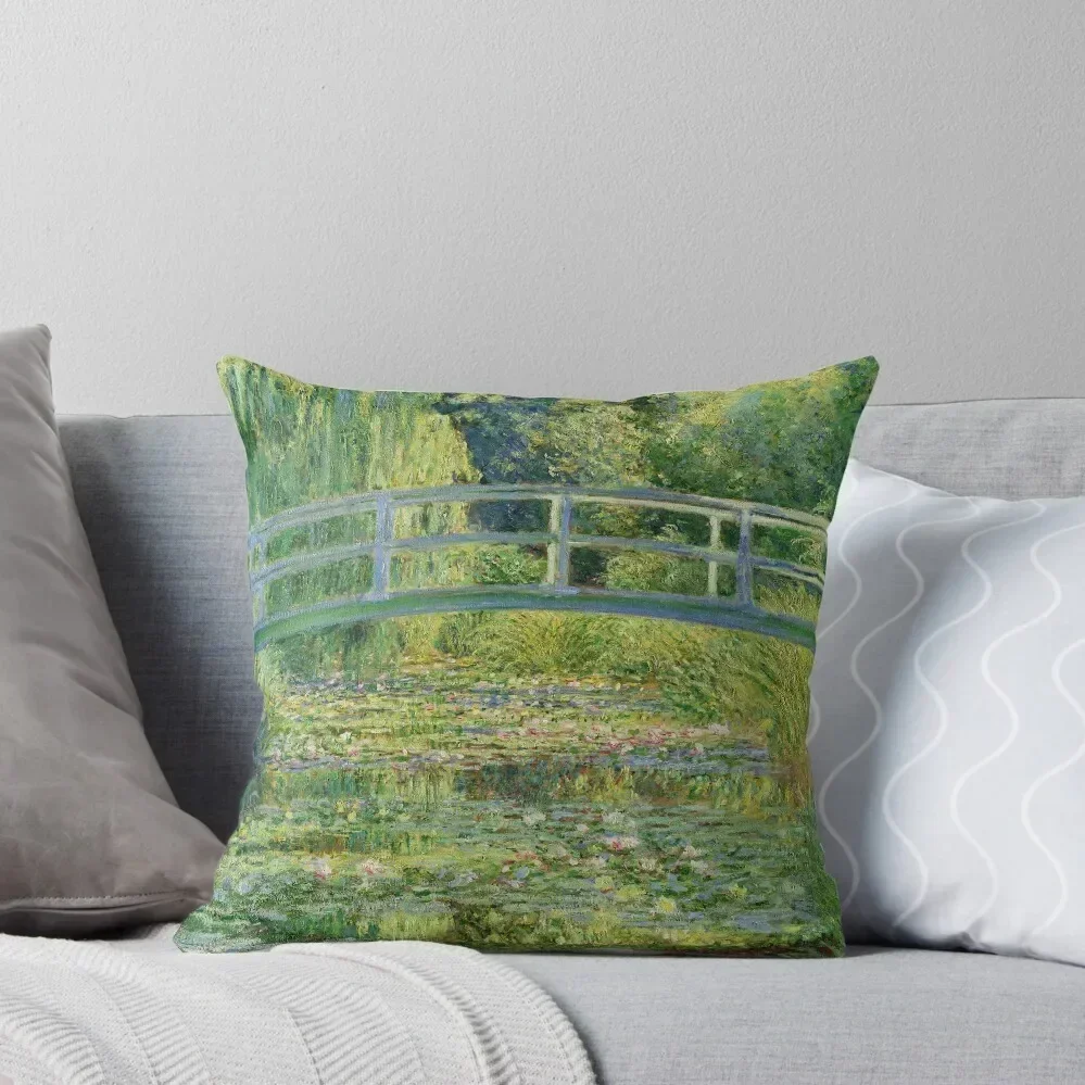 Claude Monet - Water-Lily Pond Throw Pillow Cushions For Children Elastic Cover For Sofa sleeping pillows pillow