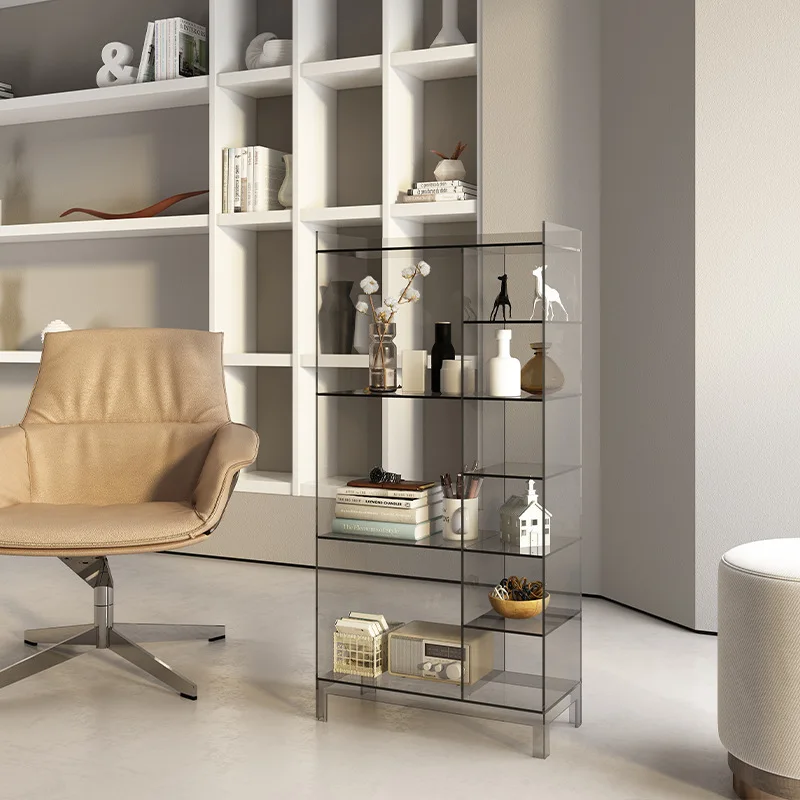 Light luxury removable bookshelf simple living room coffee table household solid wood edge table