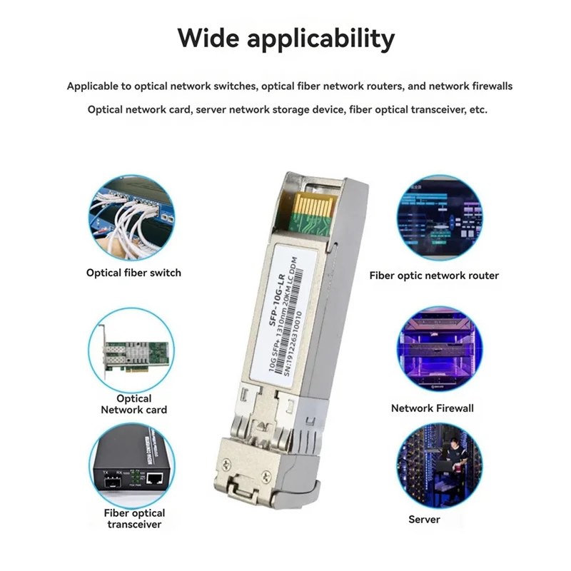 VVNB-2PCS 10G SFP + оптоволоконный модуль 1310NM LC одномодовый двойной оптоволоконный трансивер, совместимый с сетевыми переключателями маршрутизатора