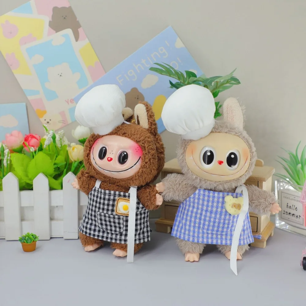 

Одежда для лабу 15/17 см, милый фартук шеф-повара, наряд «сделай сам», подарок, кукольная одежда, аксессуары для кукол, игры для сидения, подарочные игрушки