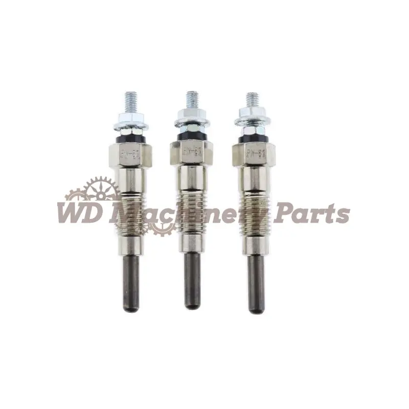 3PCS Glow Plug 15951-65510 1595165510 for Kubota D650 D750 D850 D950 D1102 D1302 D1402 D1402-DI