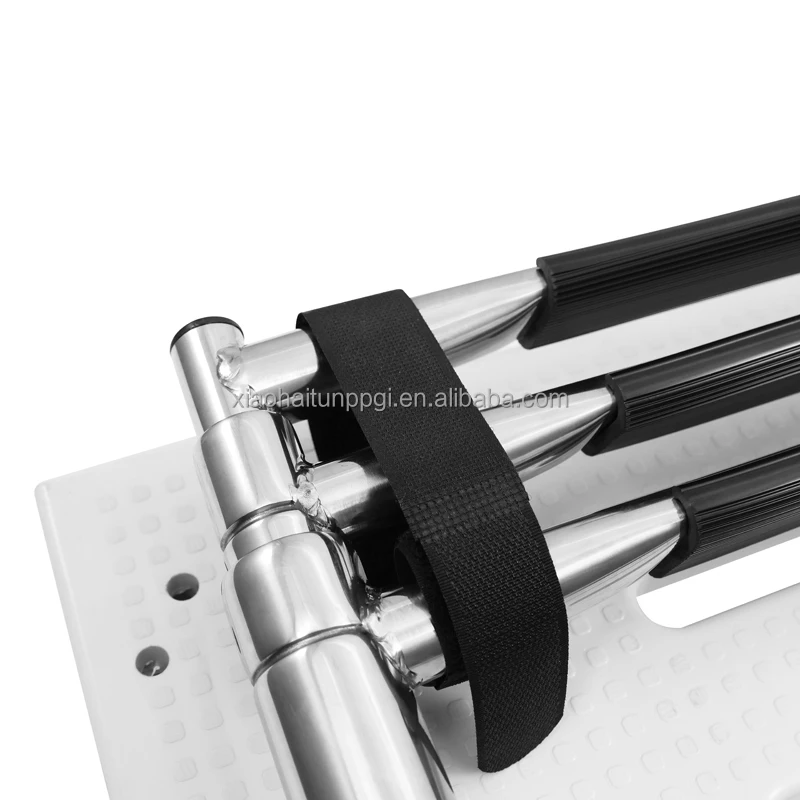 الأجهزة البحرية قارب دولفين صغير تمديد السباحة سلم منصة سلالم اللوازم البحرية مع درابزين لليخوت يخت