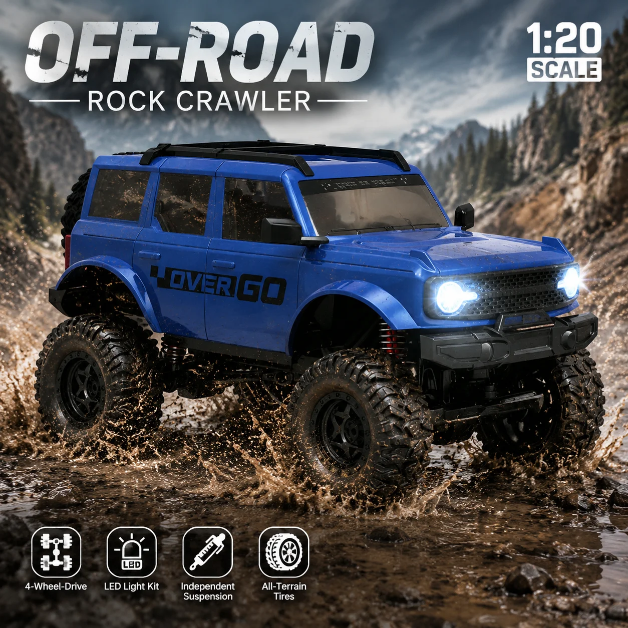 Rc Hobby Off Road - Mobil RC Crawler 4WD Profesional, Mobil