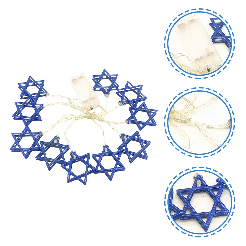 Hanukkah Decoration Star of David String Hanukkah Supplies Festival String Lights String Lights