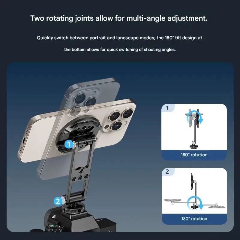SmallRig Support Cold Shoe Mount Plate MagSafe Phone Mount Holder for Selfies Camera Monitor Retainer Bracket 5156/5155/5157 New view 4