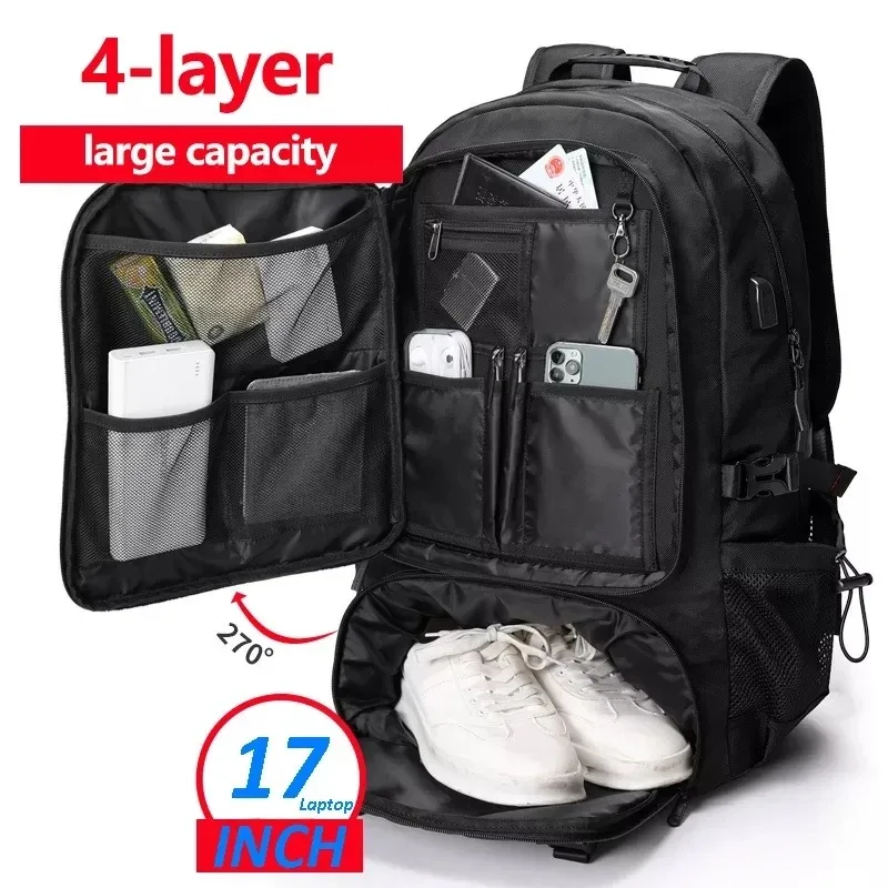 

80L 60L 50L Climbing Travel Rucksack Men's Outdoor Backpack Sports Camping Hiking Mochila Large School Luggage Bag X148C