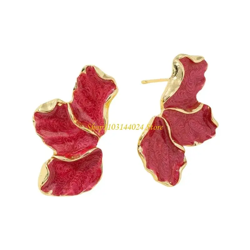 N5KE Vintage Maple Florals Earrings Inspire By Elegant Styles Casual Wear