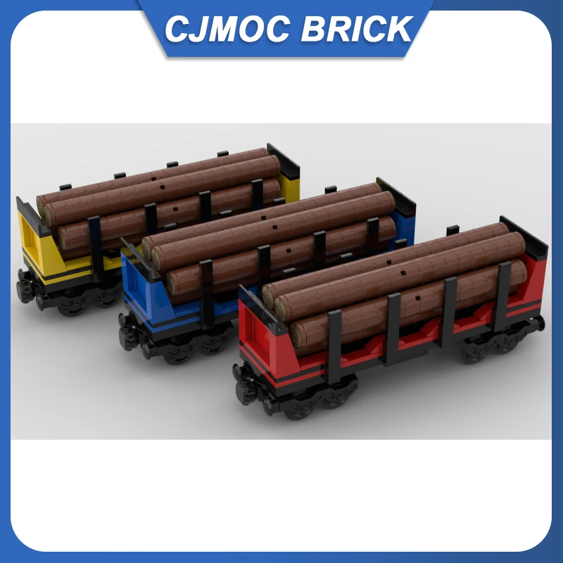 238pcs MOC UCS Hout Railwar Model Bouwsteen Trein Assembleren DIY Bricks Speelgoed Voor Collector MOC- 197469