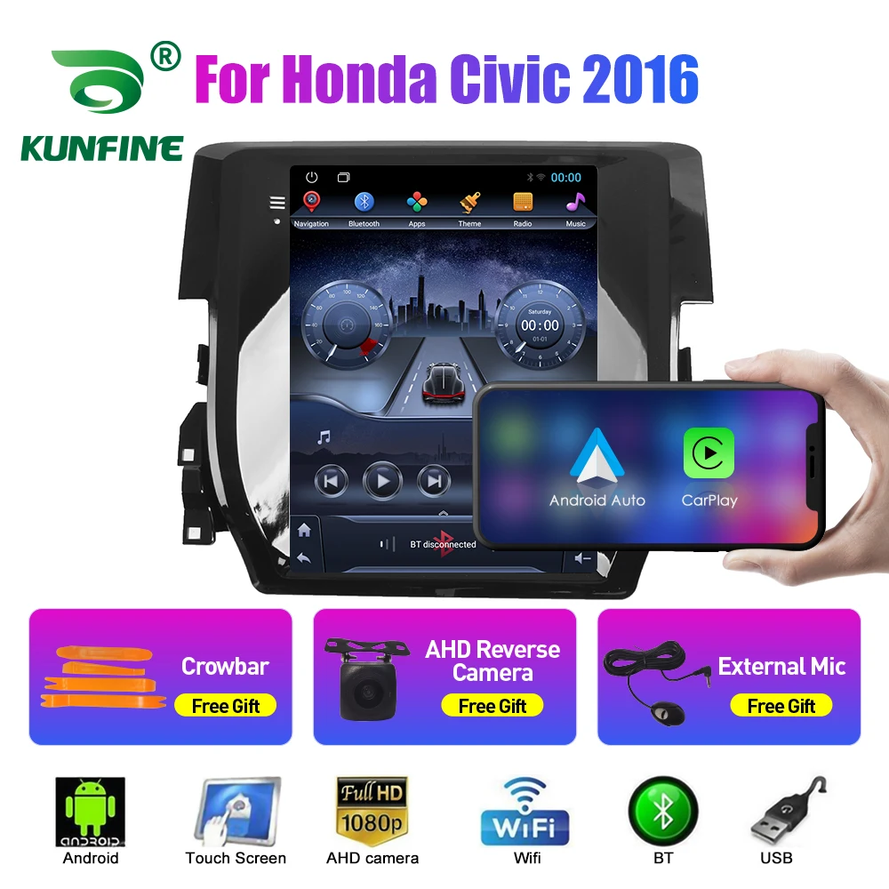 

9.7 Inch Tesla Style 2 Din Android Car Radio For Honda Civic 2016 Stereo Car Multimedia Video Player DVD GPS Navigation